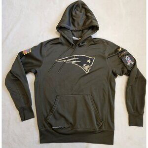 Nike On Field New England Patriots Salute To Service NFL Football Hoodie Medium